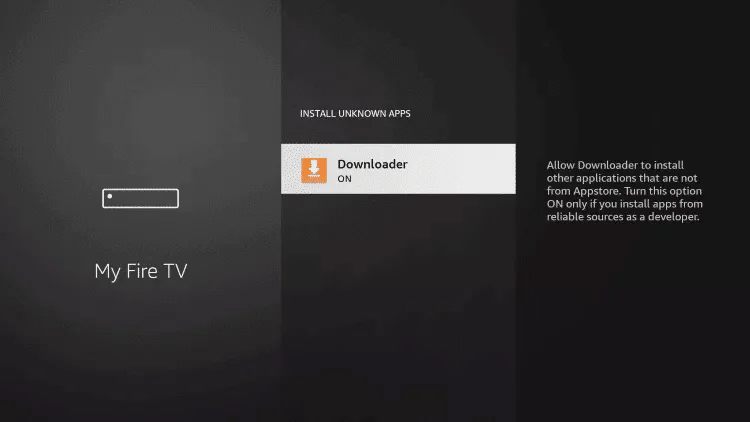 Hakuna TV Fire TV Stick – Schritt 4: Downloader aktivieren