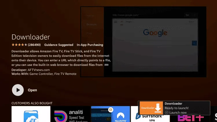 Hakuna TV Fire TV Stick – Schritt 5: Installation abwarten